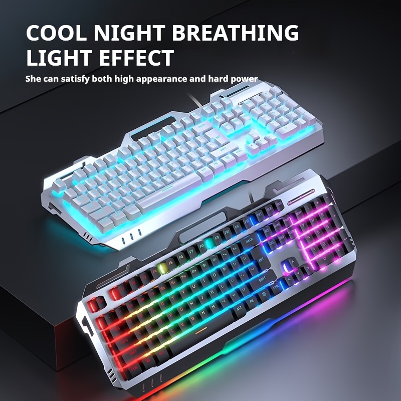 Gaming Keyboard Bundle - EWEADN GX80Z Gaming Membrane Keyboard, 104Keys
