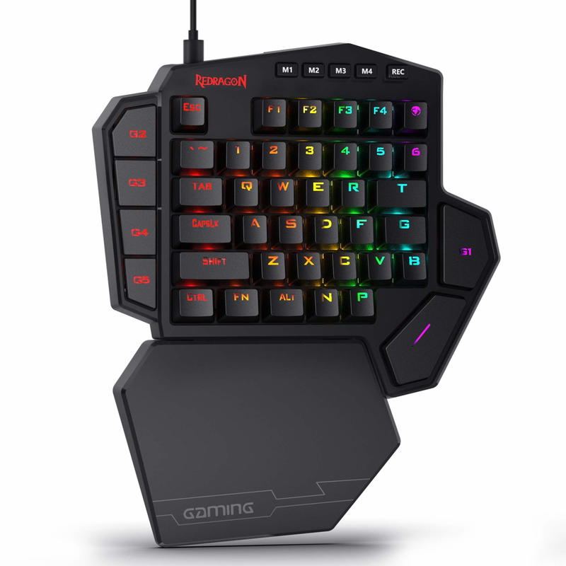 Gaming Keyboard 1 Hand - Redragon K585 DITI One-Handed RGB Mechanical