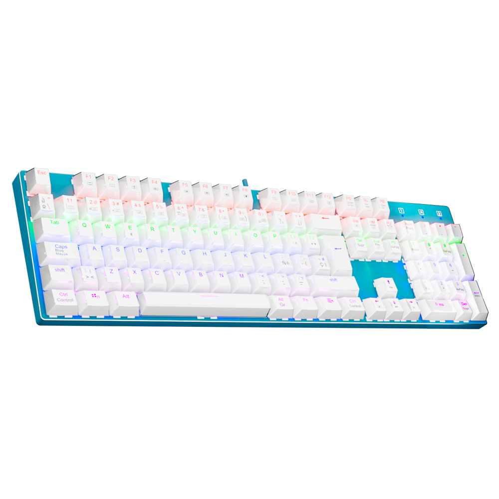 Gaming Keyboard Blue Switches - E-YOOSO Z88 Rainbow FALCON USB Mechanical