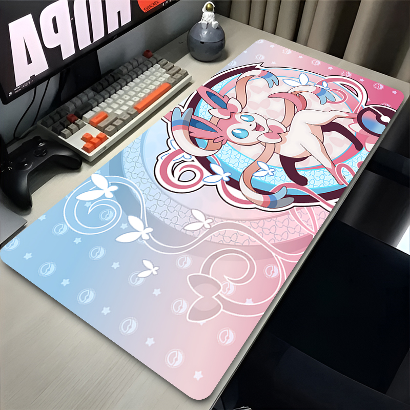 Gaming Keyboard Tactile - Large Pink Cute Mousepad XXL Gaming