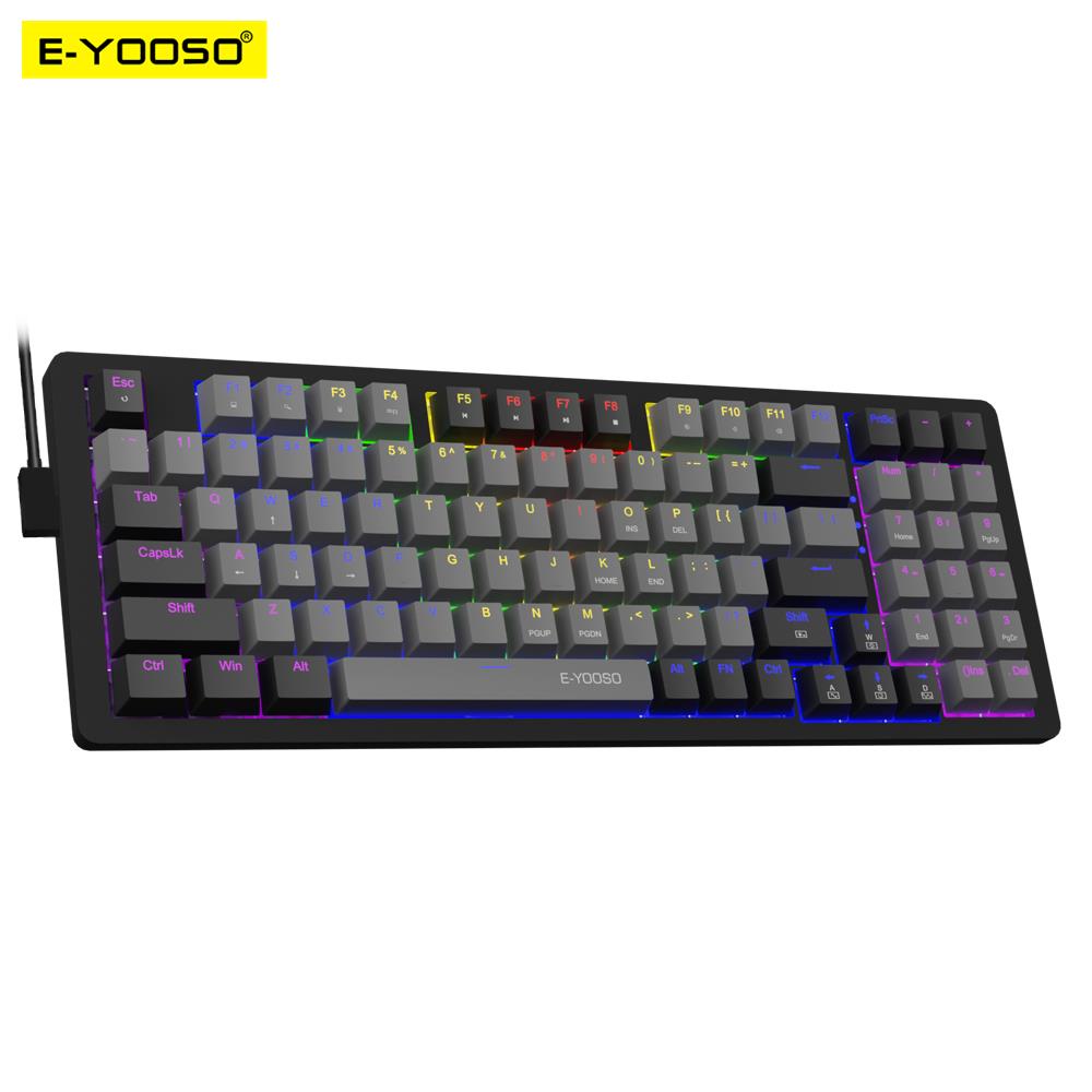 Gaming Keyboard Blue Switches - E-YOOSO Z94 USB Mechanical Gaming Keyboard