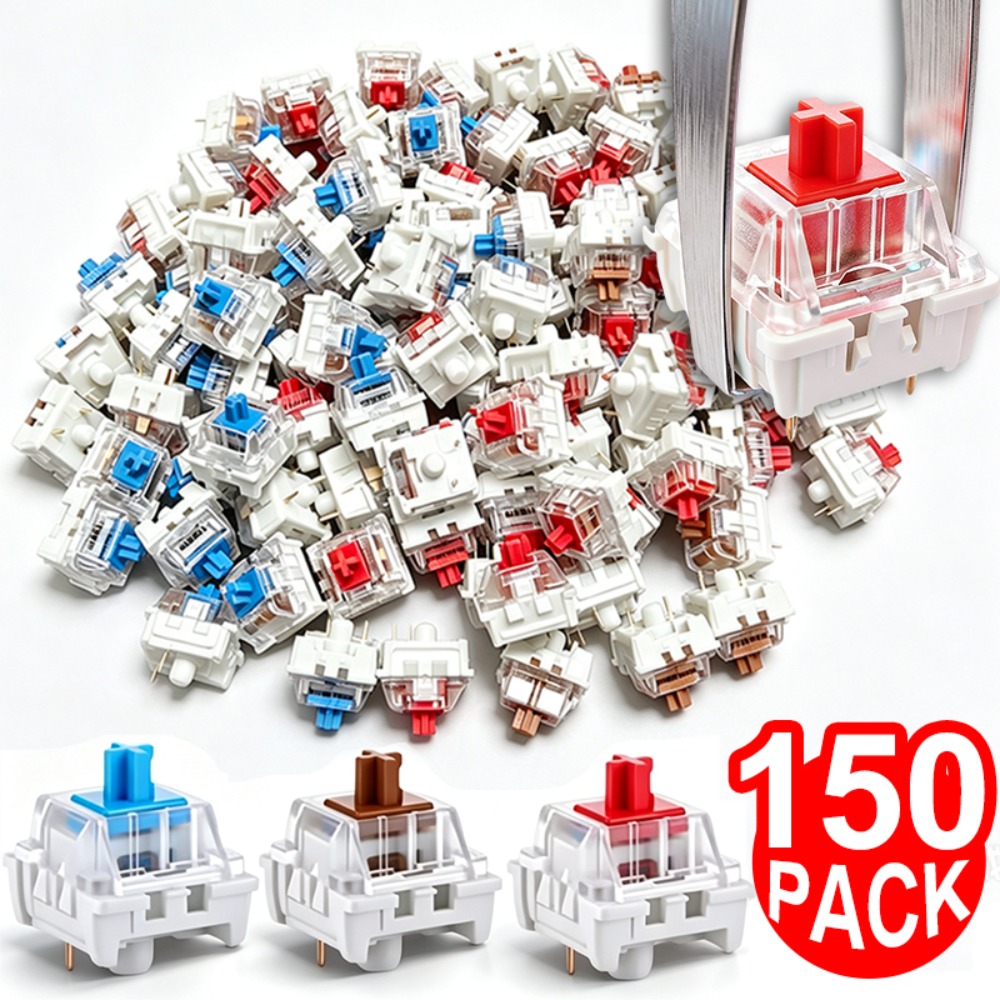 1-150Pcs 3 Pin DIY Mechanical  - Gaming Keyboard Blue recension och pris