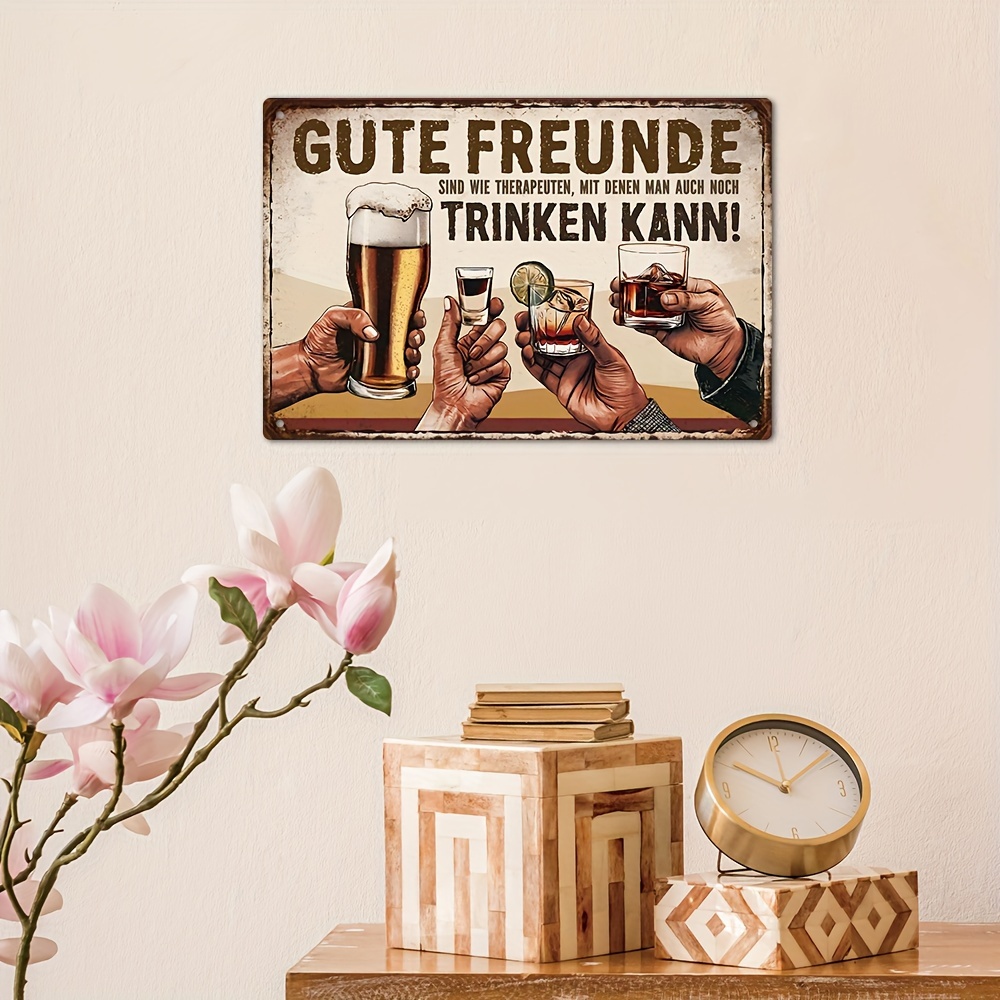 German Vintage Metal Sign, Goo - Brass Weight Plate recension och pris