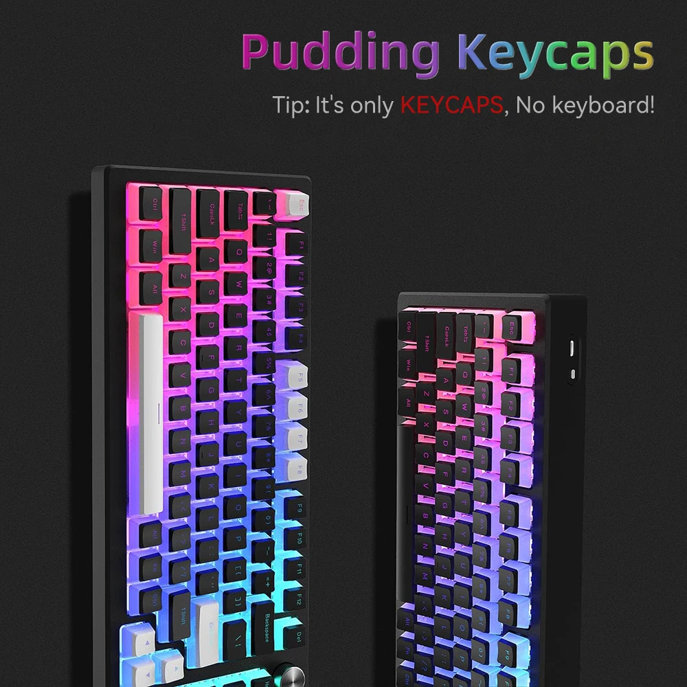 New Pudding PBT Keycaps 129 Ke - Gaming Keyboard Blue Switches recension och pris