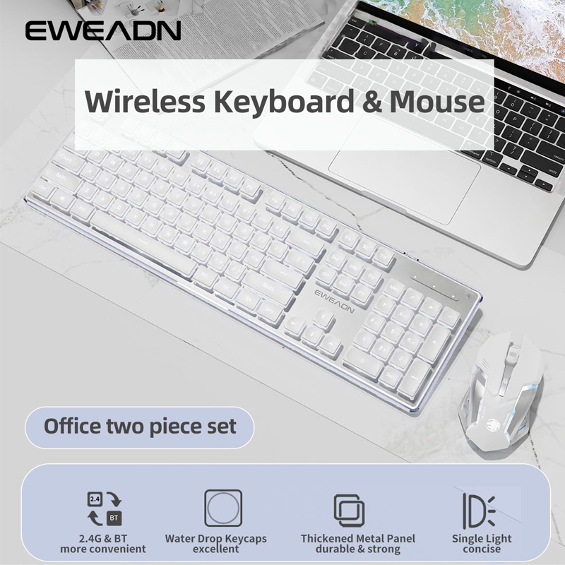 EWEADN V3 wireless Silent Offi - Gaming Keyboard Bundle recension och pris