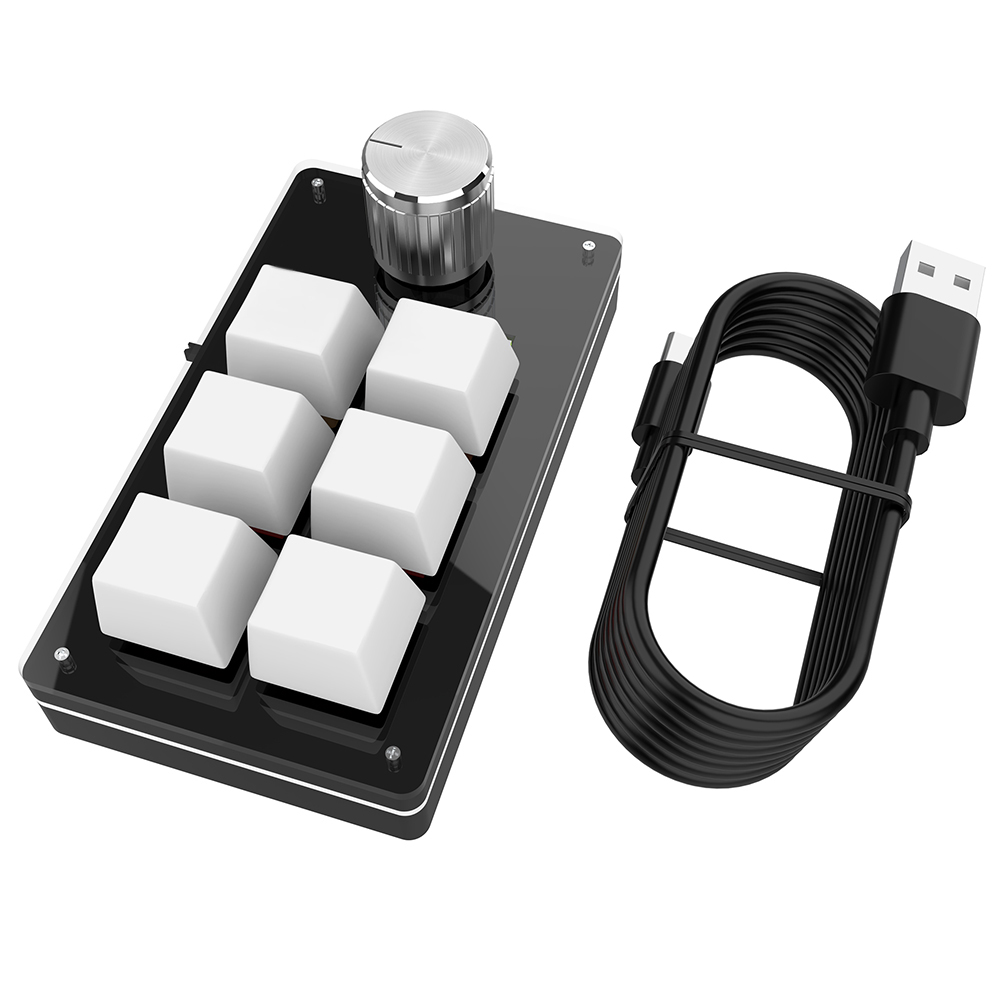 6 Key 1 Knob One Handed Mechan - Gaming Keyboard 1 Hand recension och pris