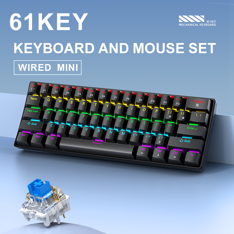 APAYADO K61 Mini Mechanical Ke - Gaming Keyboard Blue Switches recension och pris