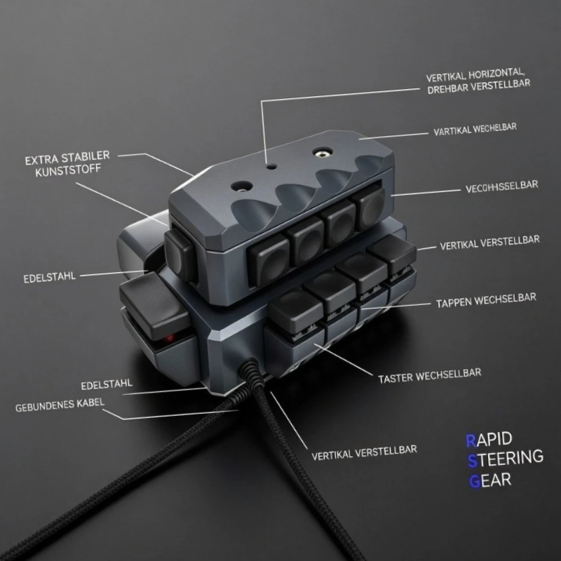 One Handed Joystick Game Keybo - Gaming Keyboard 1 Hand recension och pris