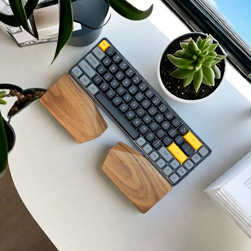 Split Walnut Palm Rest for 65% - Wrist Rest Wood recension och pris