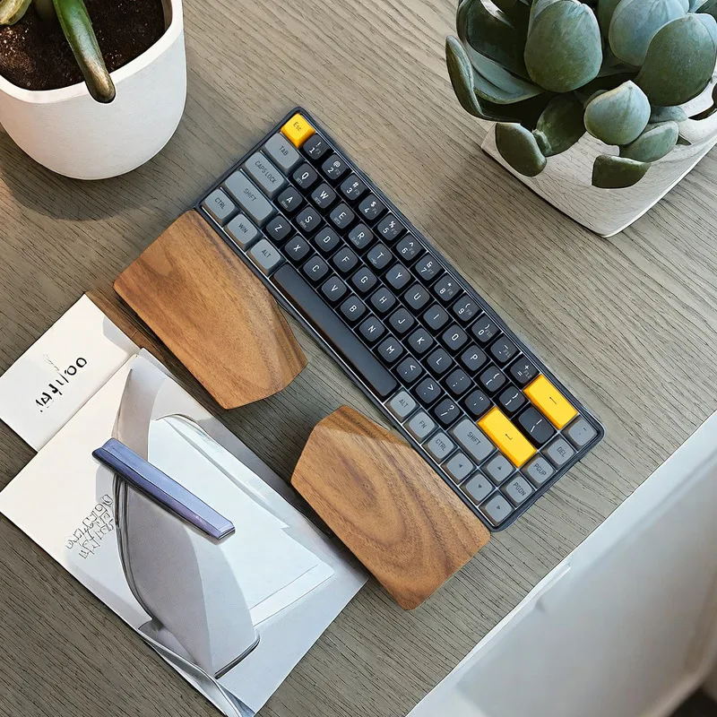 Split Walnut Palm Rest for 65% - Wrist Rest Wood recension och pris