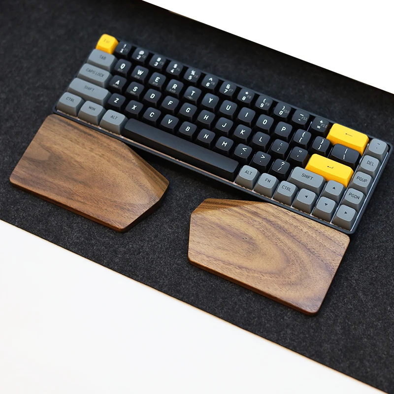 Split Walnut Palm Rest for 65% - Wrist Rest Wood recension och pris