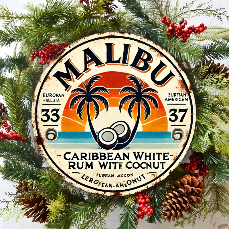 Vintage Malibu Rum Coconut Alu - Brass Weight Plate recension och pris