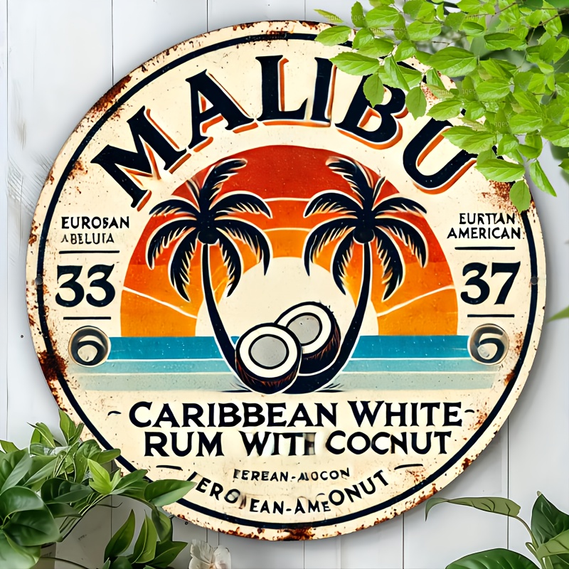 Vintage Malibu Rum Coconut Alu - Brass Weight Plate recension och pris