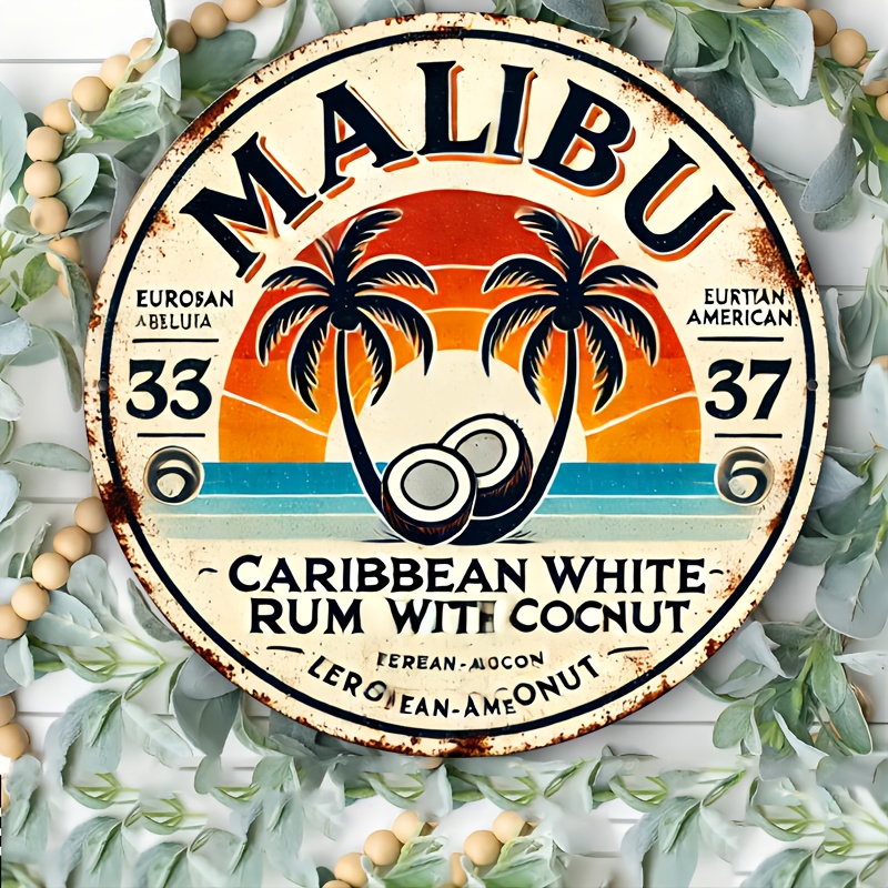 Vintage Malibu Rum Coconut Alu - Brass Weight Plate recension och pris