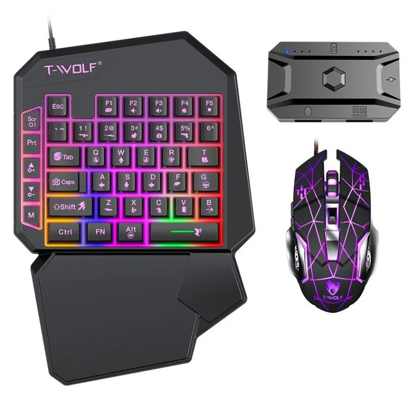 5 In 1 Set 35keys One Handedly - Gaming Keyboard 1 Hand recension och pris