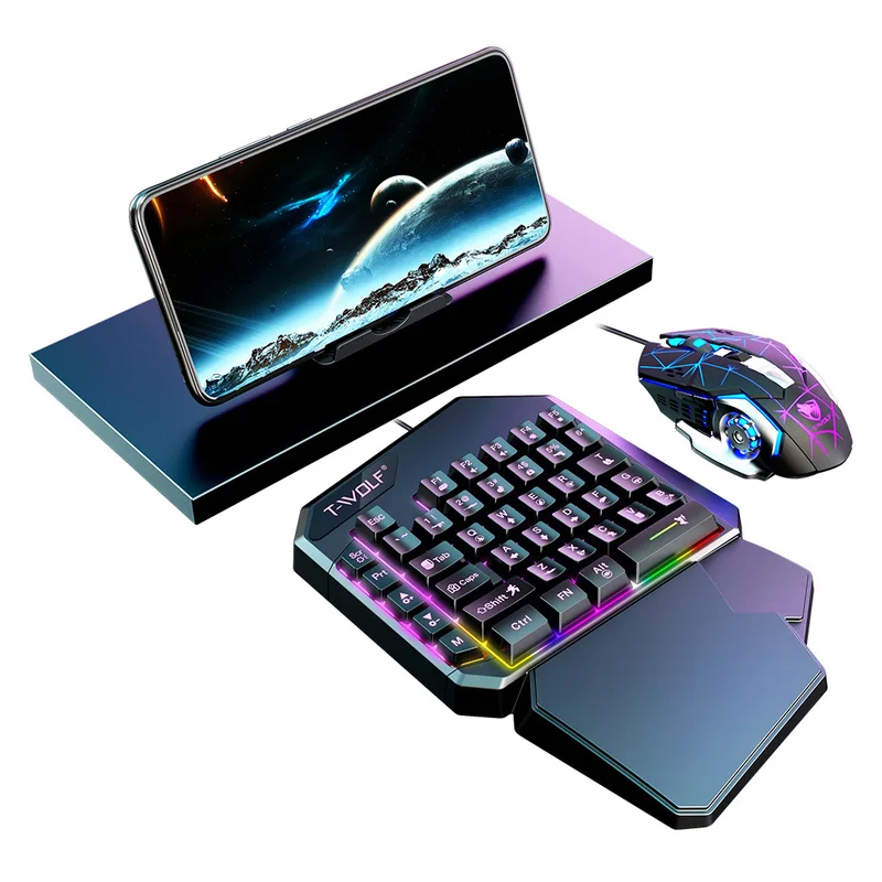 5 In 1 Set 35keys One Handedly - Gaming Keyboard 1 Hand recension och pris
