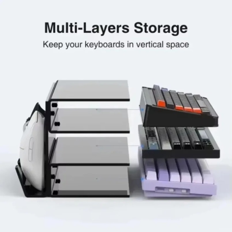 Keyboard Stand 3 Tier Acrylic  - Gaming Keyboard Ergonomic recension och pris