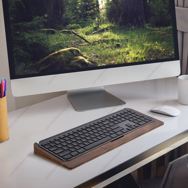 Solid Wood Keyboard Tray with  - Wrist Rest Wood recension och pris
