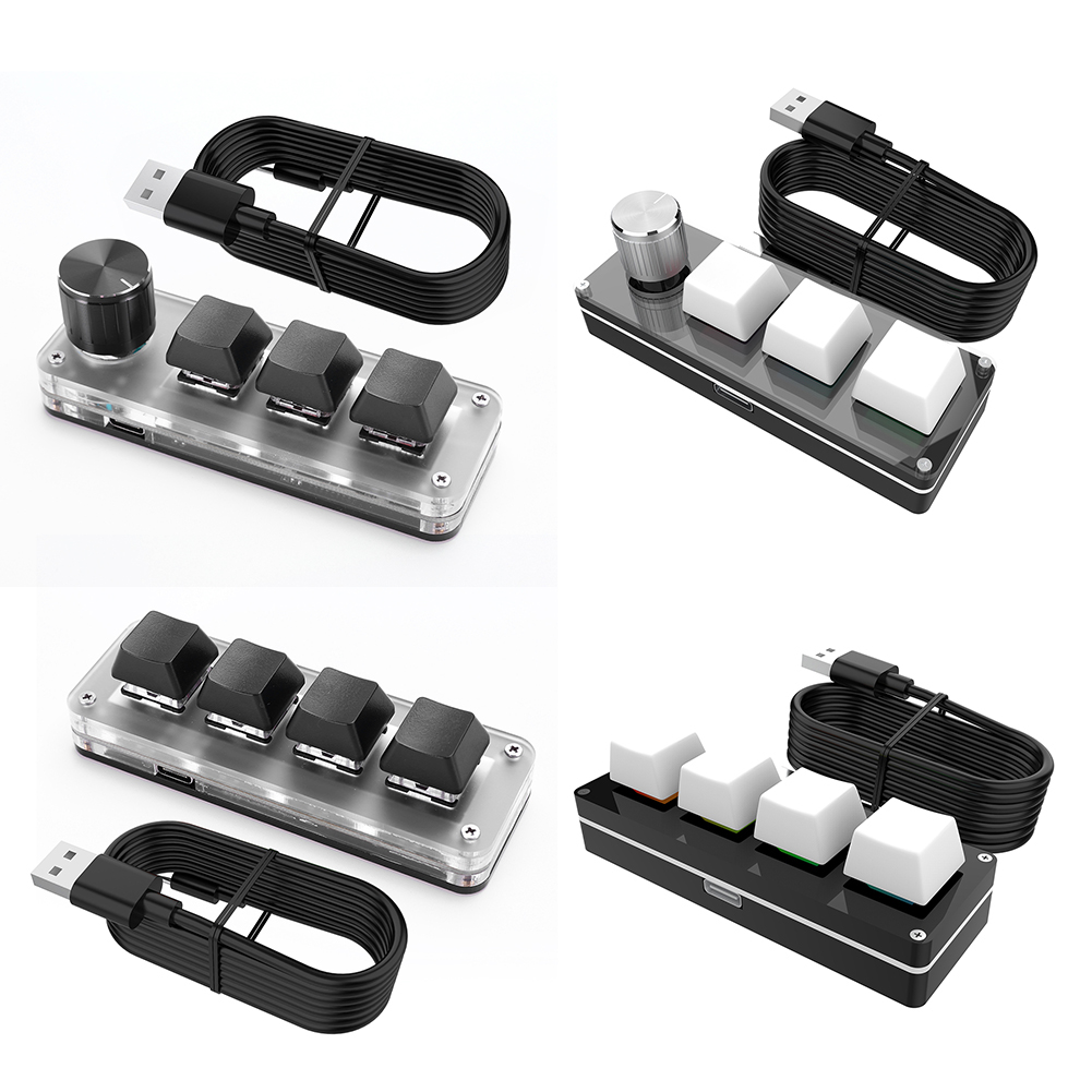 3 Key 1 Knob/4 Key One Handed  - Gaming Keyboard 1 Hand recension och pris