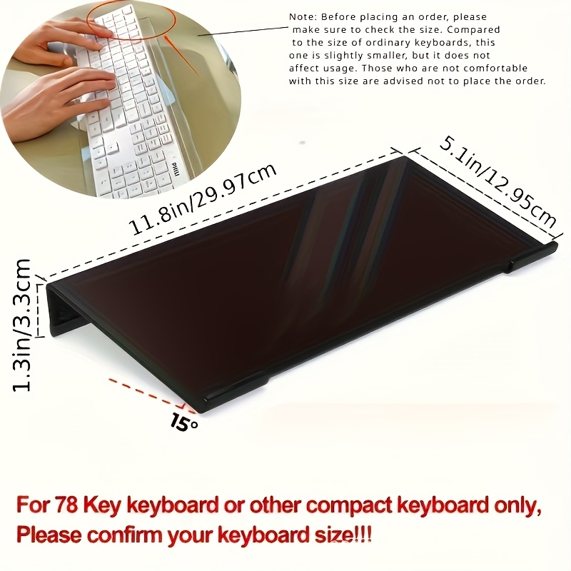 Acrylic keyboard stand, transp - Gaming Keyboard Ergonomic recension och pris