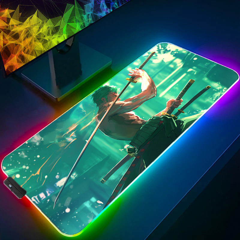ONE PIECE Zoro Mouse Pad RGB G - Gaming Keyboard Tactile recension och pris