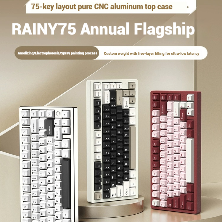 Wireless Bluetooth RAINY75 Cus - Gaming Keyboard Bluetooth recension och pris