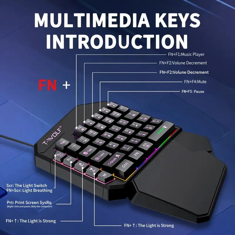 FocusOnPC TF900 2-in-1 Mobile  - Gaming Keyboard Bundle recension och pris