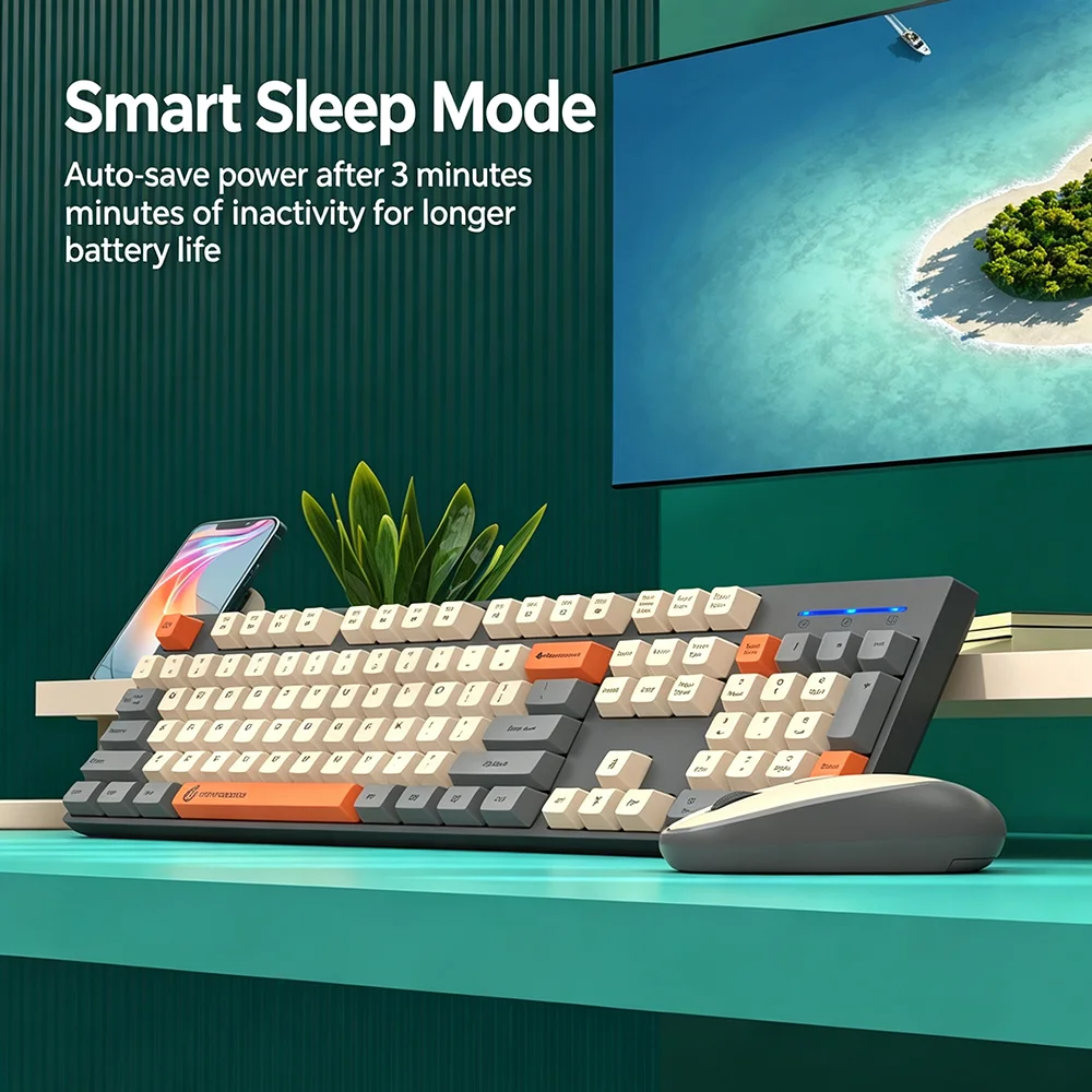 KEBIDUMEI 2.4G Wireless Keyboa - Gaming Keyboard Bundle recension och pris