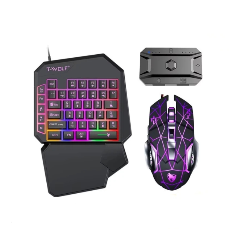 T-Wolf Tf950 5 In 1 One Handed - Gaming Keyboard 1 Hand recension och pris