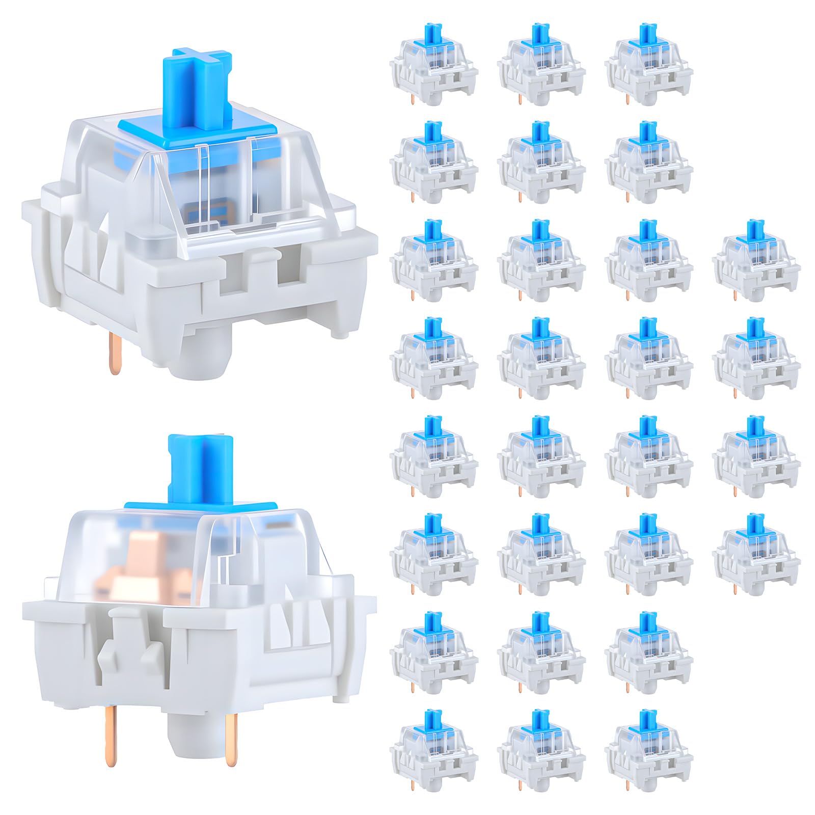 30 PCS Mechanical Keyboard Swi - Gaming Keyboard Blue recension och pris