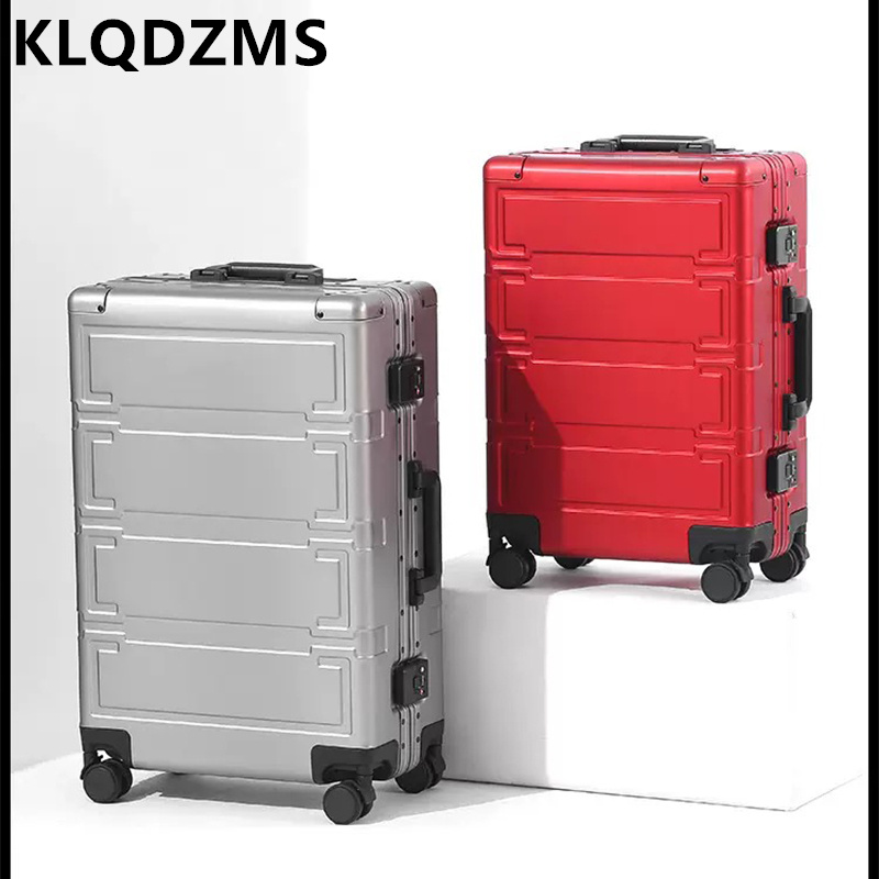 KLQDZMS Men's Luggage Bag All  - Aluminum Case 65 recension och pris