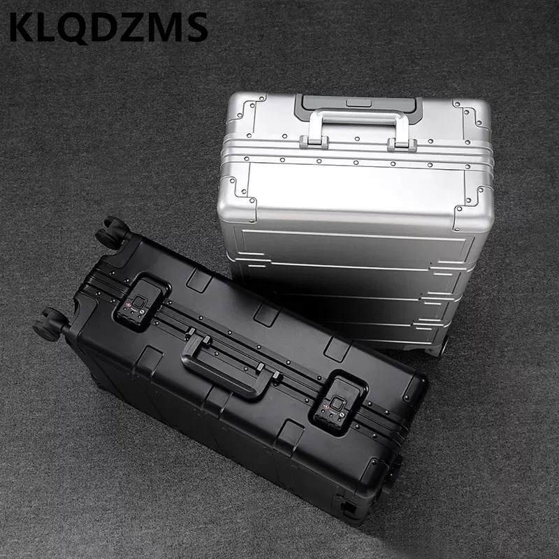 KLQDZMS Men's Luggage Bag All  - Aluminum Case 65 recension och pris
