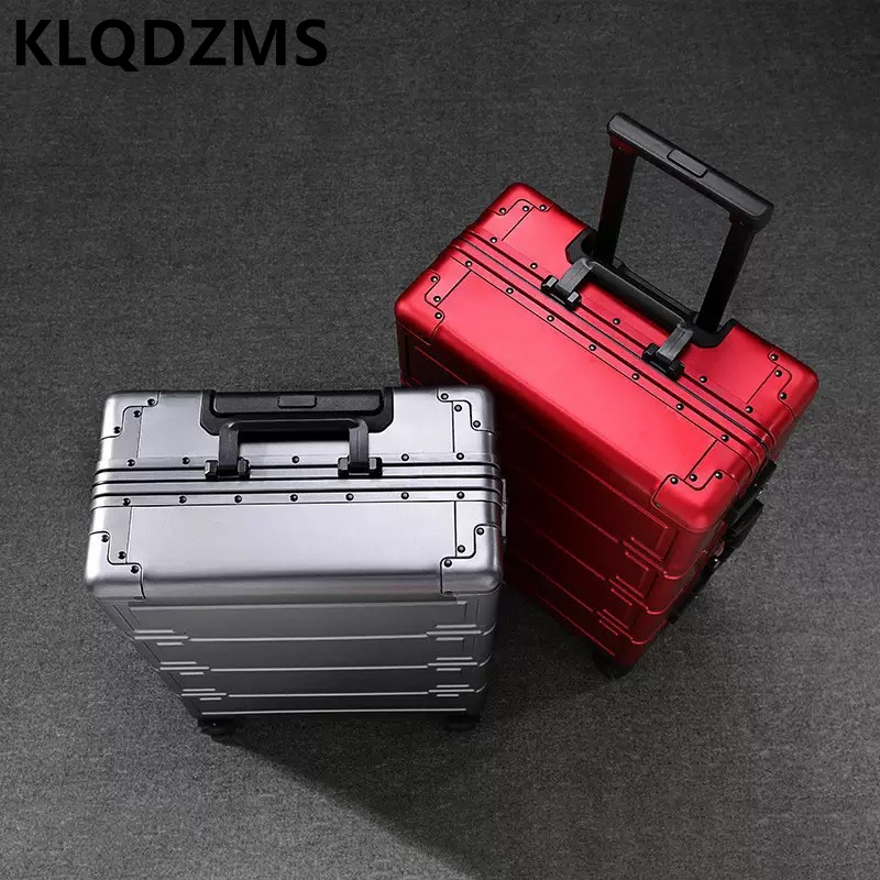 KLQDZMS Men's Luggage Bag All  - Aluminum Case 65 recension och pris