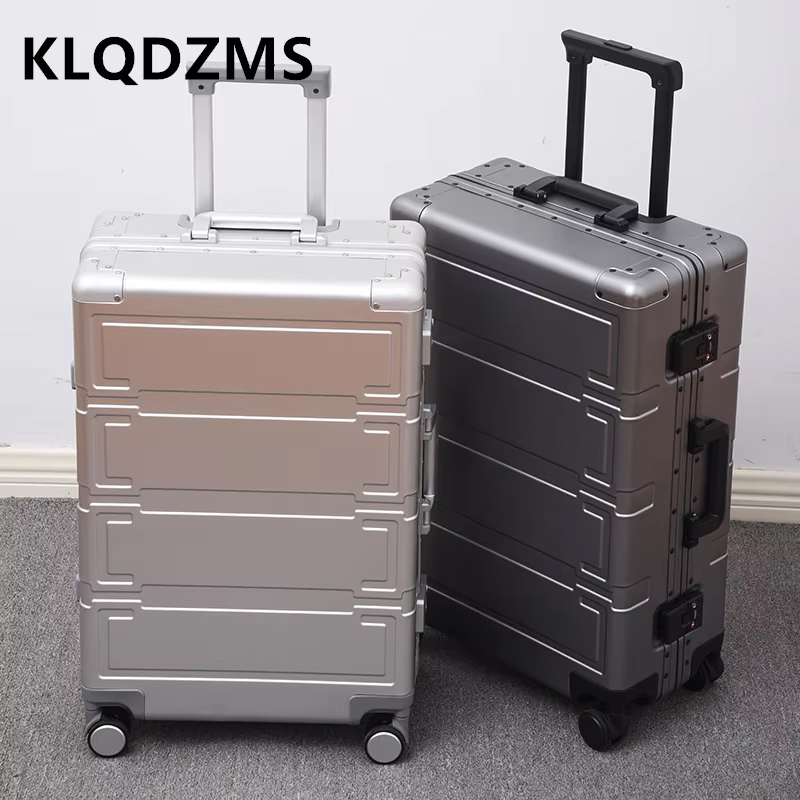 KLQDZMS Men's Luggage Bag All  - Aluminum Case 65 recension och pris