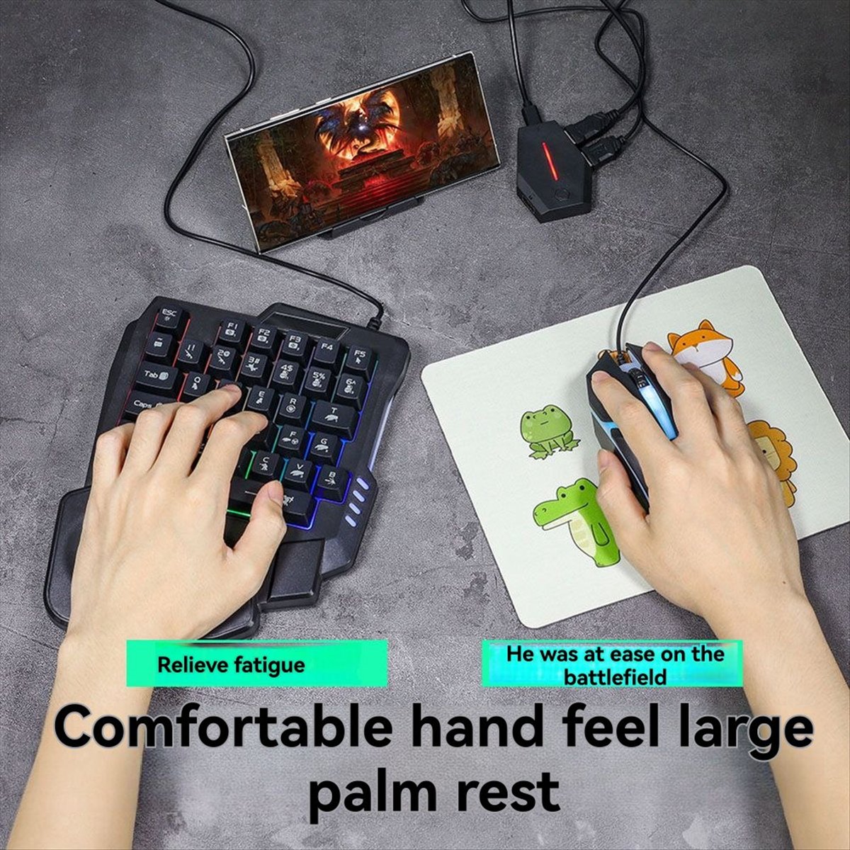 Goodprice 35Key Ergonomics RGB - Gaming Keyboard 1 Hand recension och pris