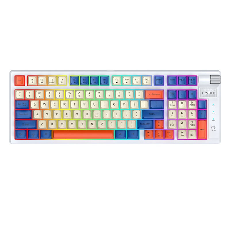Retro Mechanical Keyboard Tri- - Gaming Keyboard Not Typing recension och pris