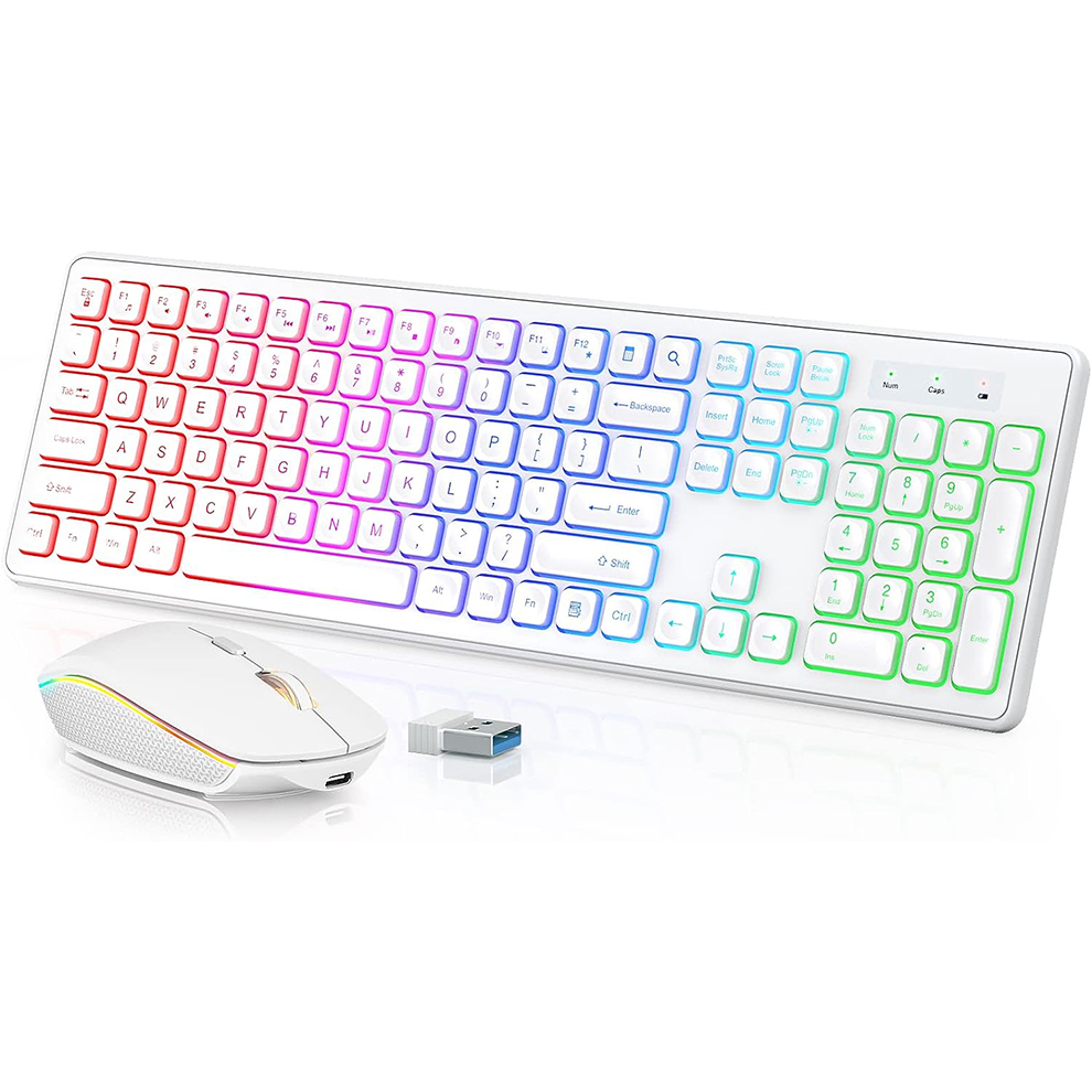 Backlit Wireless Keyboard and  - Gaming Keyboard Bundle recension och pris