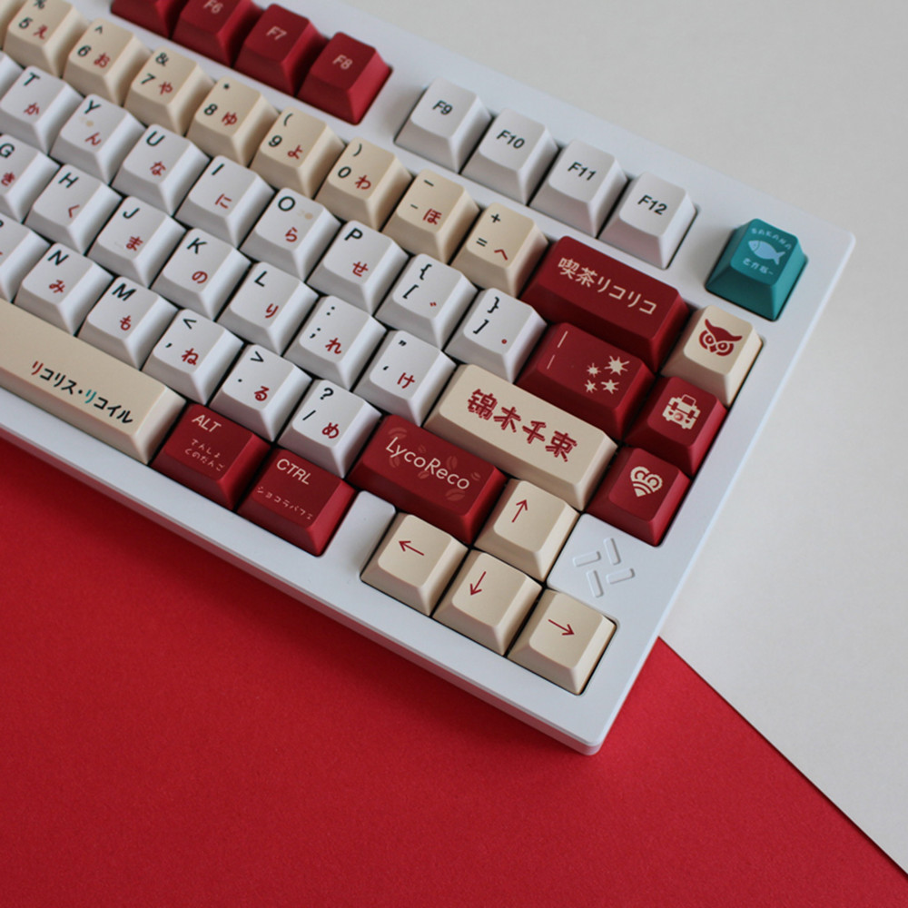 Lycoris Recoil Anime PBT Keyca - Gaming Keyboard Ergonomic recension och pris